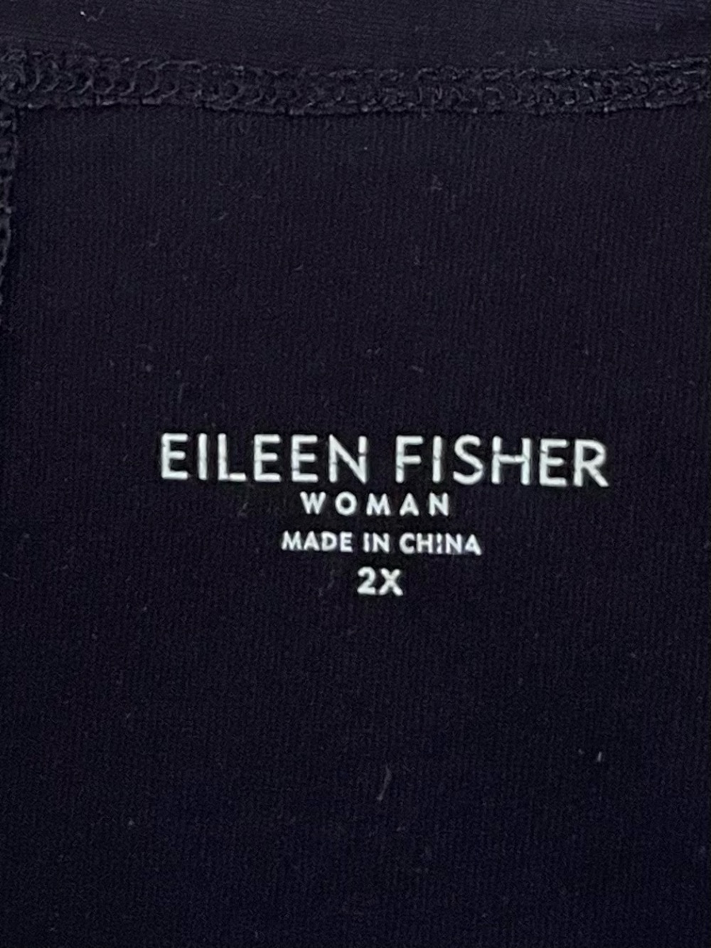 Eileen Fisher Open Front Draped Cardigan, Black, 2X, Minimalist Capsule Business - Picture 3 of 5